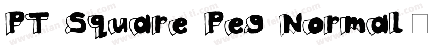 PT Square Peg Normal字体转换